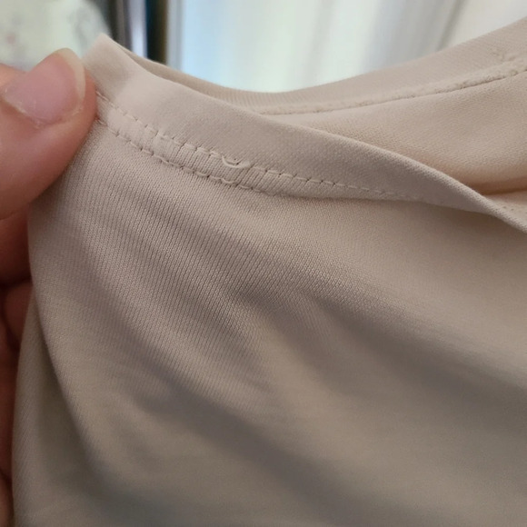 NWT Avocado As You Are Cropped Workout Tank Top Tan Color Size Large Made in USA - Picture 6 of 7